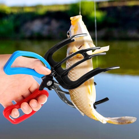 WILLBOND Upgrade 2/3 Claw Fish Gripper Metal Claw Fishing Pliers Gripper Multifunctional Fish Control Clamp Fish Grip Tackle Holder Tool Control Forceps Fishing Accessories in Saudi Arabia