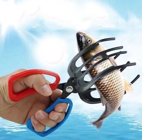 ProCover Fish Gripper,3 Claw Fish Gripper, Fishing Pliers Gripper Metal Fish Control Clamp Claw Tong Grip Tackle Tool Control Forceps, Fish Hand Claw, Fish Claw Grabber in Kuwait