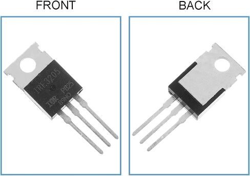 20 pcs IRF540 IRF540N Mosfet Transistor 33A 100V N-Channel Power MOSFET TO-220 with Heatsink Screw Washer Rubber Silicone Screwdriver for Home Industry and DIY in Saudi Arabia