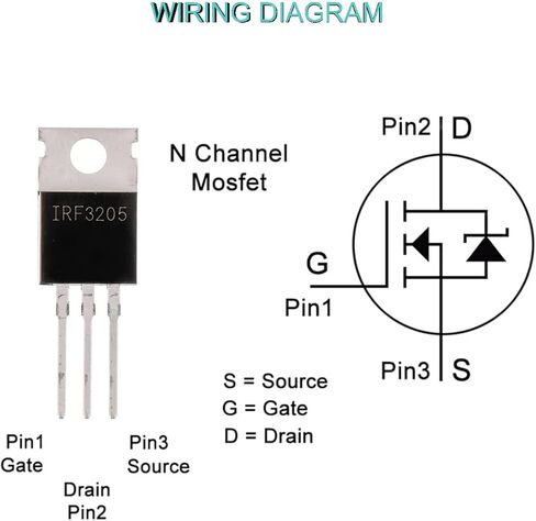 20 pcs IRF540 IRF540N Mosfet Transistor 33A 100V N-Channel Power MOSFET TO-220 with Heatsink Screw Washer Rubber Silicone Screwdriver for Home Industry and DIY in Saudi Arabia