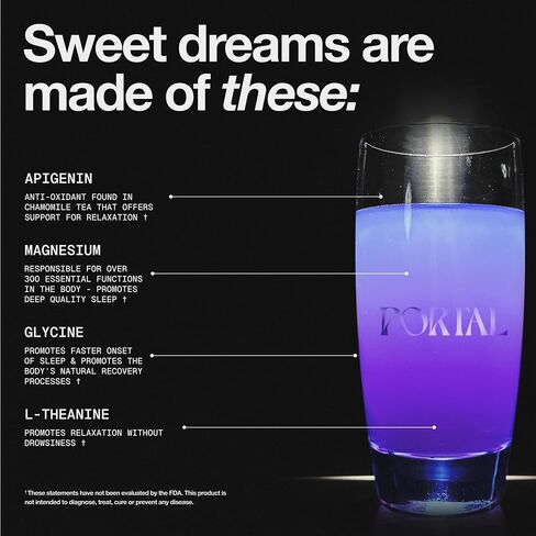 البوابة ™ | بداية النوم الطبيعي ومكمل الجودة | خالي من الميلاتونين، نوم عميق ومساعد هادئ | مغنيسيوم، جليكاين، إل-ثيانين، أبيجينين | 282 مجم جليسينات المغنيسيوم، 2 جرام جلايسين لكل جرعة in Kuwait