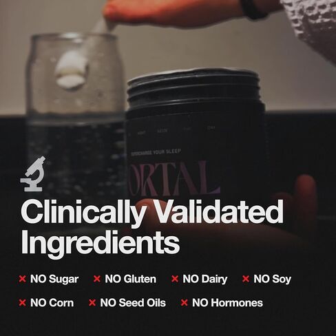 البوابة ™ | بداية النوم الطبيعي ومكمل الجودة | خالي من الميلاتونين، نوم عميق ومساعد هادئ | مغنيسيوم، جليكاين، إل-ثيانين، أبيجينين | 282 مجم جليسينات المغنيسيوم، 2 جرام جلايسين لكل جرعة in Kuwait