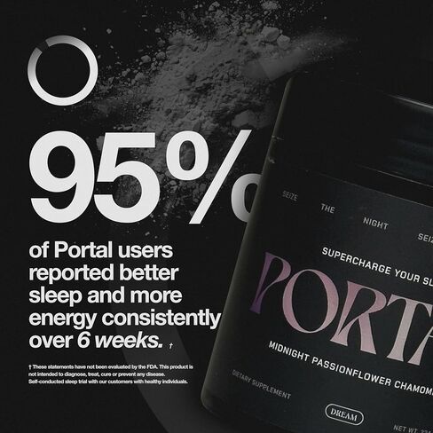 البوابة ™ | بداية النوم الطبيعي ومكمل الجودة | خالي من الميلاتونين، نوم عميق ومساعد هادئ | مغنيسيوم، جليكاين، إل-ثيانين، أبيجينين | 282 مجم جليسينات المغنيسيوم، 2 جرام جلايسين لكل جرعة in Kuwait