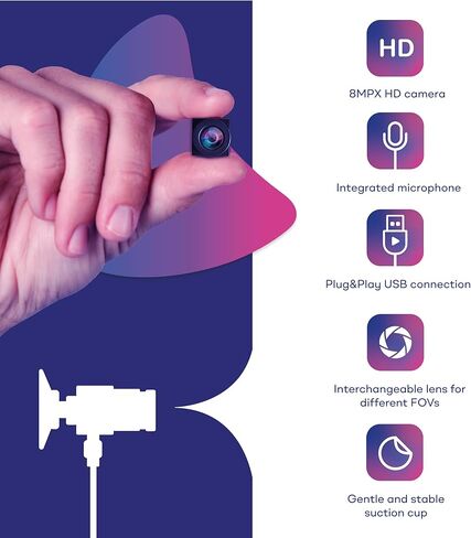 TELEPROMPTER PAD EyeMeeting Screen Cam – Perfect Eye Contact Webcam & On-Screen Prompter for Zoom Skype Videoconference, Online Meeting, Calls & Lessons, Software Included, Integrated Microphone in Kuwait