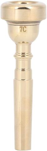 Bb Tone Trumpet Mouthpiece, Metal Gold Trumpet Mouthpiece, 3C 5C 7C(Gold 7C) in Saudi Arabia