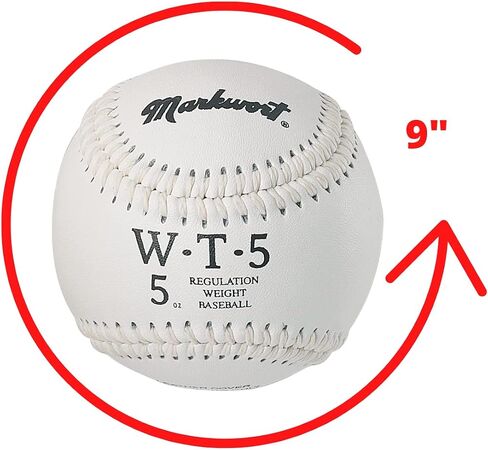 Markwort Weighted 9-Inch Baseballs-Leather Cover (Individually Boxed) in Saudi Arabia