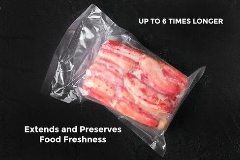Vacuum Sealer Bags 8x50 Rolls 2 pack for External Vacuum Sealers, Seal a Meal, Weston. Commercial Grade, BPA Free, Heavy Duty, Great for vac storage, Meal Prep or Sous Vide. in Saudi Arabia