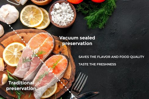 Vacuum Sealer Bags 8x50 Rolls 2 pack for External Vacuum Sealers, Seal a Meal, Weston. Commercial Grade, BPA Free, Heavy Duty, Great for vac storage, Meal Prep or Sous Vide. in Saudi Arabia
