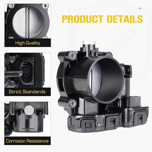 Electronic Throttle Body 04861661AA for Dodge Dakota Durango Nitro Ram 1500 Jeep Commander Grand Cherokee Liberty Wrangler Raider 3.7L V6 2007-2011, Replace for S20202, 0280750203, 04861661AB in Saudi Arabia