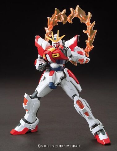 BANDAI Hobby - Gundam Build Fighters Try - #18 Build Burning Gundam, HGBF 1/144 Model Kit in Saudi Arabia