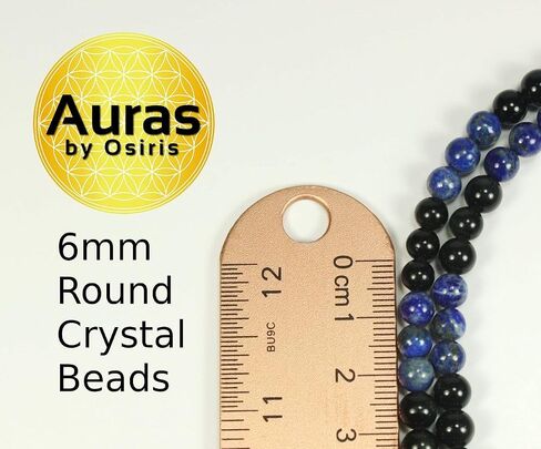 Auras by Osiris | Handmade Black Obsidian Crystal Necklace - Genuine Natural Gemstone Beaded Necklace |Healing, Protection, Grounding Talisman Mala - Choker Jewelry Gift for Girls, Womens, Mens in Saudi Arabia