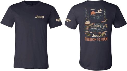 Detroit Shirt Company Mens Jeep® Freedom to Roam 100% Cotton T-Shirt in Saudi Arabia