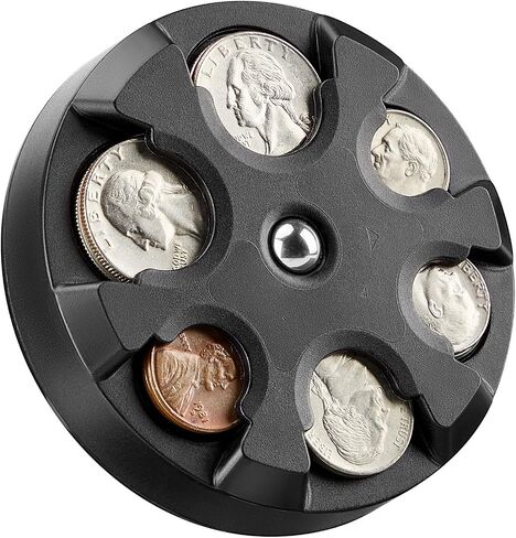 JOYTUTUS Pink Coin Holder, Large Capacity Coin Holder for Car, Portable Car Change Holder Coin Organizer, Car Trucks Accessories, Coin Sorter for Car & Wallet & Pocket in Saudi Arabia