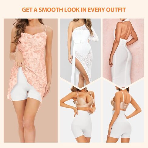 سراويل داخلية نسائية بدون خياطة، سراويل قصيرة سهلة الارتداء تحت الفساتين ملابس داخلية عالية الخصر للنساء ملابس داخلية للتحكم في البطن in Kuwait