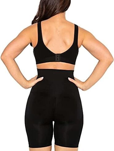 Conturve High Waisted Body Shaper Shorts Shapewear for Women Tummy Control Thigh Slimming with Flexible Boning Technology (Beige, 4XL) in Saudi Arabia