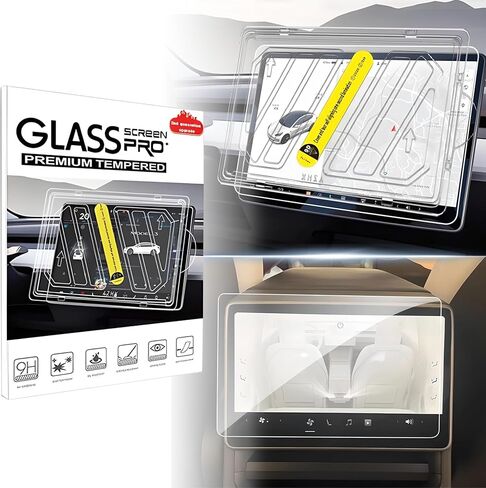 واقيات شاشة GiliMax لعام 2024 TSL.M.3 مع مجموعة أدوات تثبيت المحاذاة التلقائية، وتحكم مركزي مقاس 15.4 بوصة وشاشة عرض للمقعد الخلفي مقاس 8 بوصات (2024 T.M.3) in Saudi Arabia