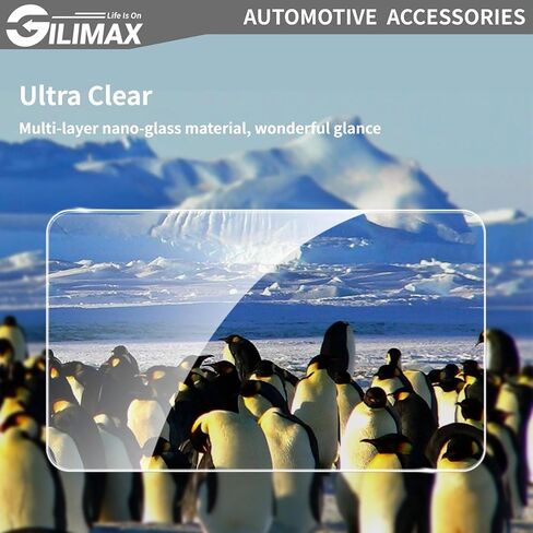 واقيات شاشة GiliMax لعام 2024 TSL.M.3 مع مجموعة أدوات تثبيت المحاذاة التلقائية، وتحكم مركزي مقاس 15.4 بوصة وشاشة عرض للمقعد الخلفي مقاس 8 بوصات (2024 T.M.3) in Saudi Arabia