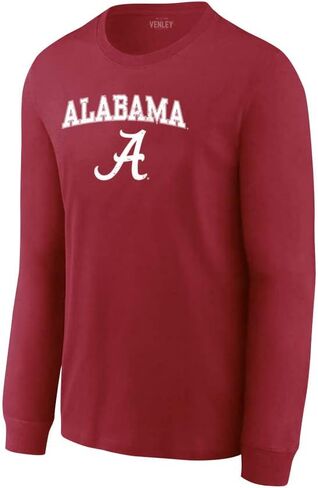 Venley NCAA Alabama Crimson Tide - Mens Womens and Boyfriend Long Sleeve Tshirt in Saudi Arabia