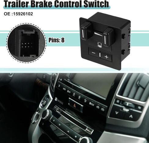 ACROPIX Trailer Brake Control Switch Trailer Brake Controller Module Switch Fit for Chevrolet Avalanche - Pack of 1 Black in Saudi Arabia