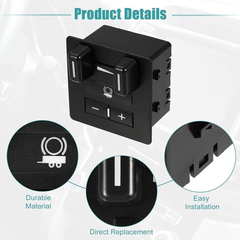 ACROPIX Trailer Brake Control Switch Trailer Brake Controller Module Switch Fit for Chevrolet Avalanche - Pack of 1 Black in Saudi Arabia