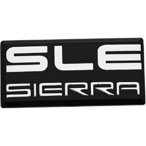 استبدال شعار الكابينة SSDD SLE Sierra لـ GMC 1500 2500 3500 شارة جانبية لسقف الكابينة 88 89 90 91 جديد-1 قطعة (كروم) CH-SLEsierra in Kuwait