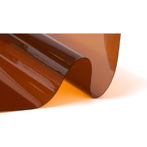 Flexa Crystal Clear Tinted Vinyl 10 Gauge (2.5"x 4.5") | Double Polished Marine Grade Vinyl | Waterproof, UV Resistant, CPSIA Compliant | Flexible Plastic for Porch Enclosure, Windows in Kuwait