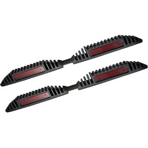 واقيات حواف أبواب السيارة مع شريط عاكس، مقاس عالمي، أسود وأحمر، عبوتان in Kuwait