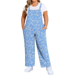 بذلة نسائية بمقاس كبير للنساء ملابس صيفية غير رسمية بحزام قابل للتعديل مع جيوب in Kuwait