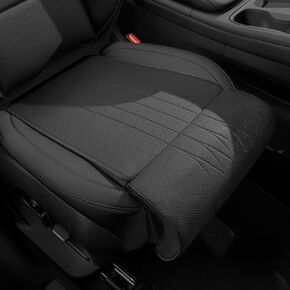 Car Seat Extender Leg Extender Support Cushion for Driver Seats Office Chair, Leather Auto Bottom Seat Protector Cover with Leg Extender, Car Seat Cushion Legs Rest Pads, Black in Saudi Arabia