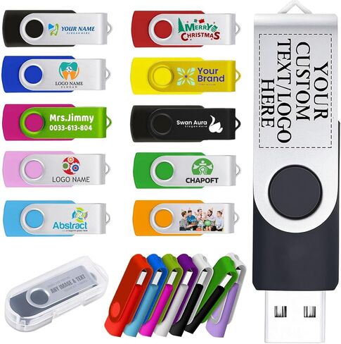 محرك أقراص فلاش USB سعة 2 جيجا بايت 10 عبوات محركات أقراص إبهام 2 جيجا بايت TATMOHIK 2.0 USB Drive Bulk 2G تصميم دوار حزمة محركات أقراص فلاش مع مؤشر LED 2 محركات أقراص Gig Jump Multipack Zip Drive Memory Stick PenDrive، ألوان مختلطة in Kuwait