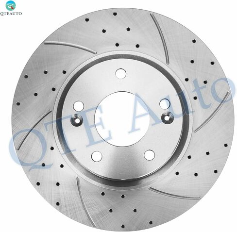 PM Auto Set of 4 Front 300mm-Rear 302mm Drilled Slotted Brake Disc Rotors Replacement for 2010-2012 Hyundai Santa FE in Saudi Arabia