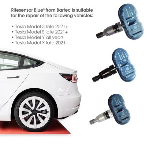 بارتيك رايت بلو بلوتوث (BLE) مستشعر ضغط الإطارات تسلا RDKS/TPMS (جرافيت) in Kuwait