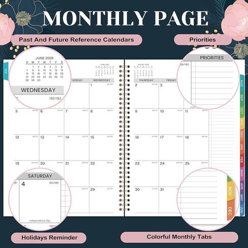 2024-2027 Monthly Planner/Calendar - July 2024 - June 2027, 3 Year Monthly Planner 2024-2027, 9'' x 11'', 36 Monthly Tabs, Pocket, Note Pages in Kuwait