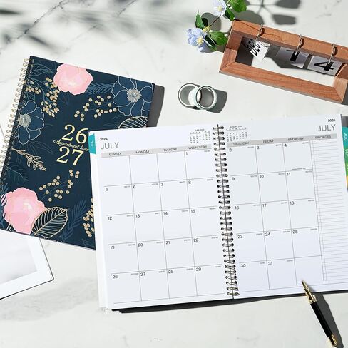 2024-2027 Monthly Planner/Calendar - July 2024 - June 2027, 3 Year Monthly Planner 2024-2027, 9'' x 11'', 36 Monthly Tabs, Pocket, Note Pages in Kuwait