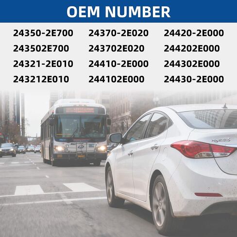 مجموعة سلسلة التوقيت 24350-2E700 مع مسننات VVT للسحب والعادم، متوافقة مع Hyundai Elantra/Kona/Veloster 2017-2021، Kia Forte/Forte5 2017-2022 2.0L، استبدل 243212E010 24410-2E000 in Kuwait