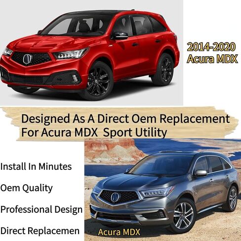 Rear Wiper Blade & Arm Replacement for Acura MDX 2014-2020 2015 2016 2017 2018 2019 - OEM Fit for Base SH-AWD Sport Hybrid Models - All-Season Rear Back Windshield Wiper Blade Set in Saudi Arabia