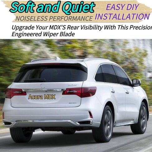 Rear Wiper Blade & Arm Replacement for Acura MDX 2014-2020 2015 2016 2017 2018 2019 - OEM Fit for Base SH-AWD Sport Hybrid Models - All-Season Rear Back Windshield Wiper Blade Set in Saudi Arabia