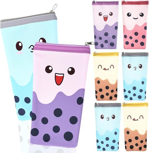 12 Pcs 100 Days of School Favors Cute Colorful Bubble Pencil Case Pop up Stand up Pencil Pouch Bulk with Zipper Standing Stationery Novelty Teacher Appreciation Gift for Student School Supplies in Kuwait