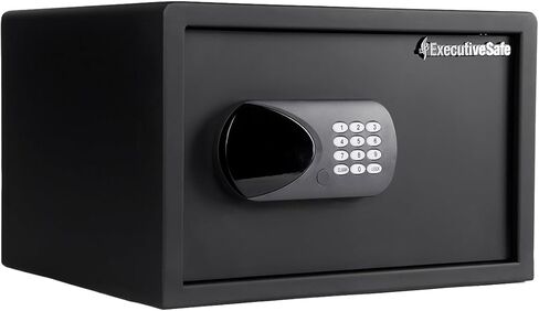 ACS-6 Large Digital Laptop Safe Box for Home, Office & Hotel – Fits 17" Laptop, Shelf, Electronic Keypad, Motorized Bolts, LED Display, USB Port & Emergency Key Lock – 1.25Cu.Ft Black in Saudi Arabia