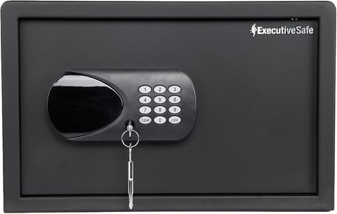 ACS-6 Large Digital Laptop Safe Box for Home, Office & Hotel – Fits 17" Laptop, Shelf, Electronic Keypad, Motorized Bolts, LED Display, USB Port & Emergency Key Lock – 1.25Cu.Ft Black in Saudi Arabia