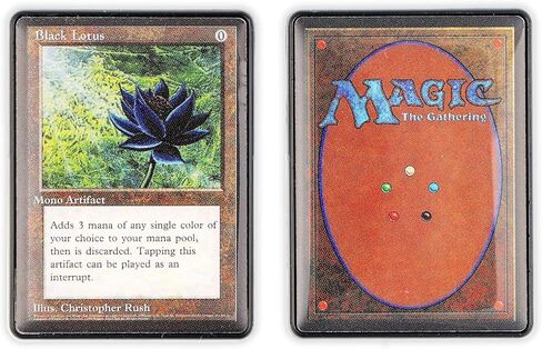 Magic: The Gathering Black Lotus Card 2-Piece Enamel Pin Set | Badge Accessories For Lanyard, Backpack in Saudi Arabia