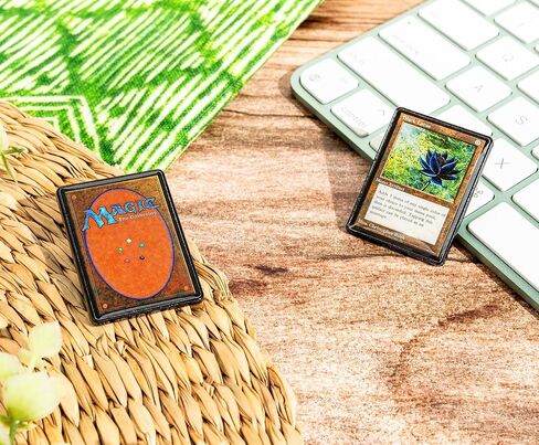 Magic: The Gathering Black Lotus Card 2-Piece Enamel Pin Set | Badge Accessories For Lanyard, Backpack in Saudi Arabia