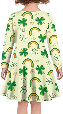 Long Sleeve Dresses for Little Girls Casual Twirly Dresses for Girls 3-16 Years Old in Saudi Arabia