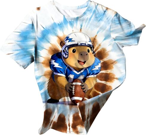 Kids Novelty Tie Dye Shirt Size 5-12 in Saudi Arabia