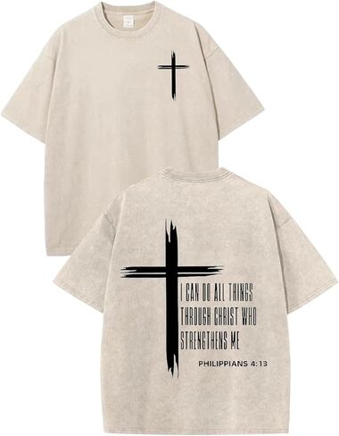 Christian Jesus Shirts for Boys Religious Bible Verse T Shirts Kids Faith God Vintage Acid Wash Cross Graphic Tees in Saudi Arabia