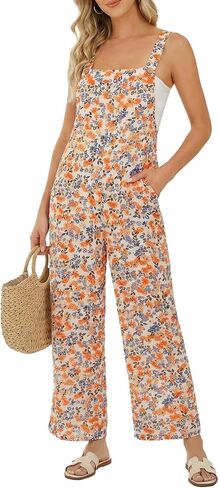 بذلة YOINS للسيدات كاجوال صيفية كاجوال بوهو واسعة الساق فضفاضة تناسب ملابس العمل مع جيوب in Kuwait