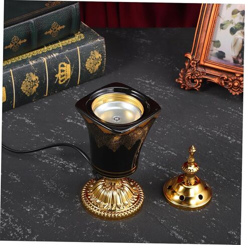 VOSAREA Electric Incense Burner Plug in Censer for Home Office Safe Aromatherapy with No Open Flame Elegant Design for Yoga Rooms Relaxation in Saudi Arabia