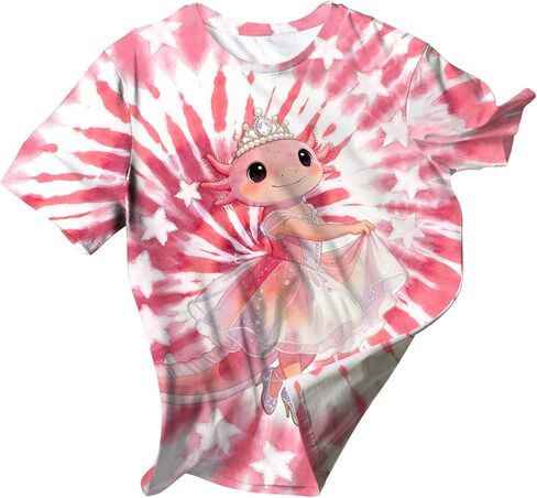 Kids Novelty Tie Dye Shirt Size 5-12 in Saudi Arabia