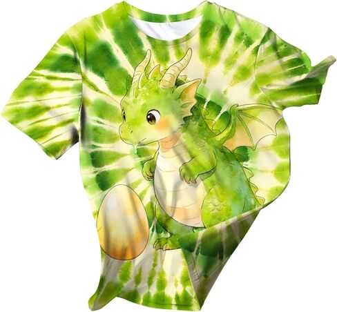 Kids Novelty Tie Dye Shirt Size 5-12 in Saudi Arabia