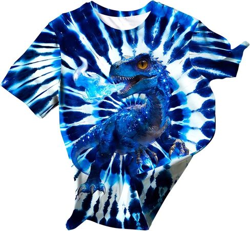 Kids Novelty Tie Dye Shirt Size 5-12 in Saudi Arabia